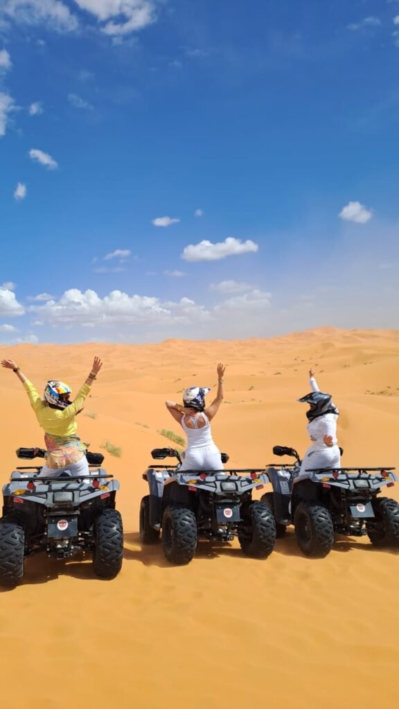 Quads Biking In Morocco Sahara Desert